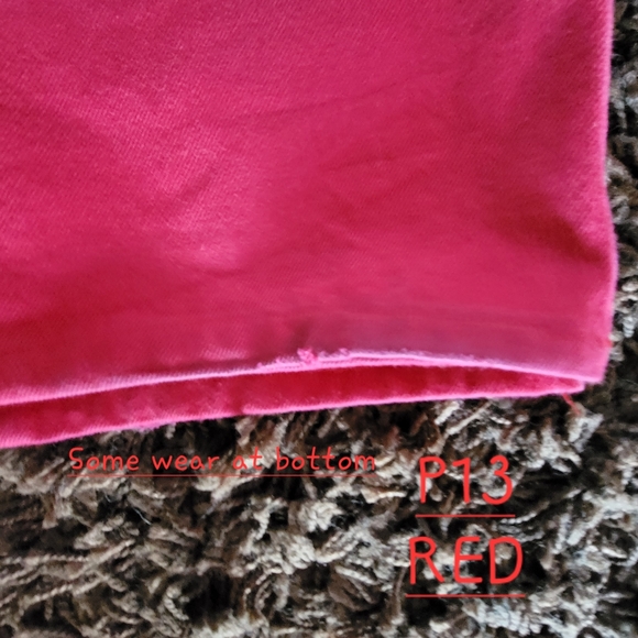 Levi's 501 Button Fly Jeans W40 L30 Red - Picture 5 of 9